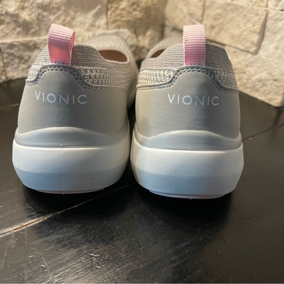 Vionic Kallie Slip On Flats Gray Pink Shimmer Women’s 10 M Comfort Shoes w/ Box - Picture 6 of 10